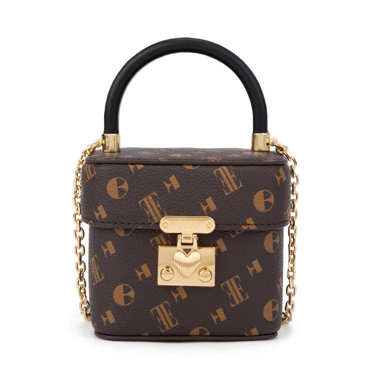 ELLE ELLE Synthetic Leather Handbag Regular Women's Multicolor