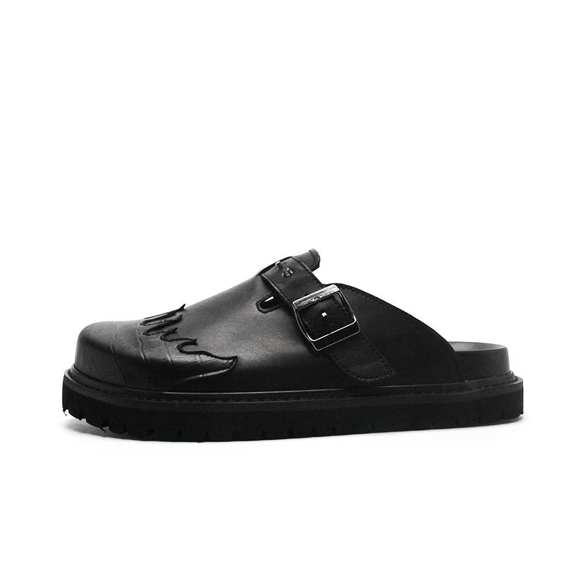 CHAOSHU Closed Toe Slippers Men's Black