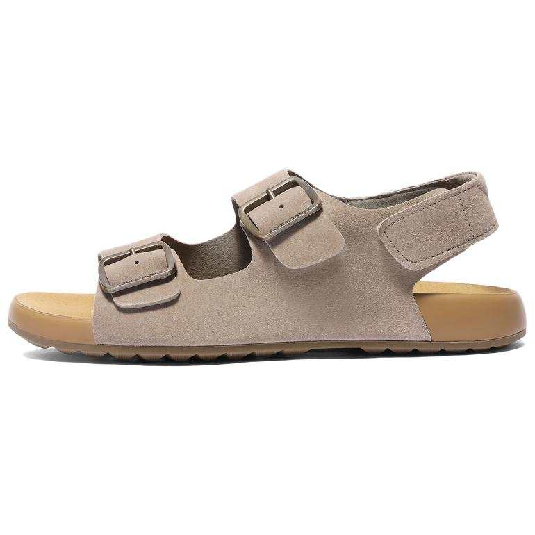 BELLE Beach Sandals Men's Gray/Brown/Apricot