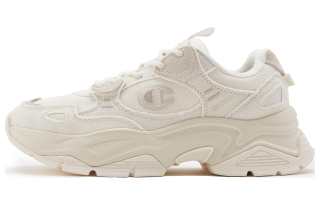 Champion Champ 19 Textile, Synthetic Leather Low top Chunky Sneakers Unisex Beige