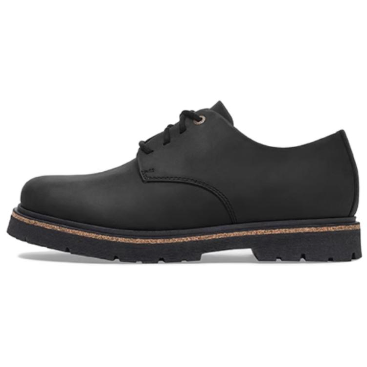 Birkenstock Cow Leather Casual Shoes Unisex Black