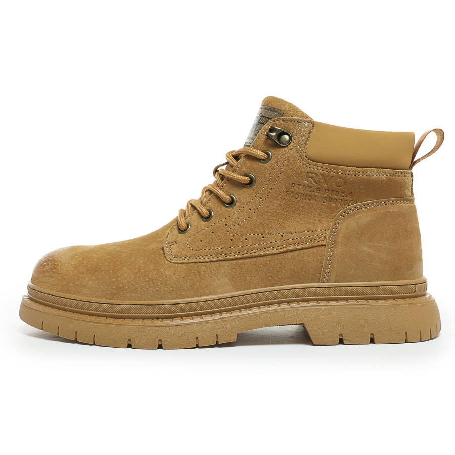 FACKRAM FACKRAM Ankle Length Combat Boots Men's Earth Yellow