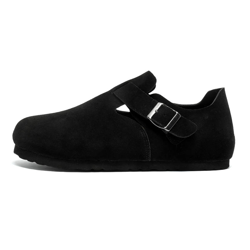 GIGIRYO Cow Split Leather Slip Resistant, Breathable, Lightweight Low top Casual Shoes Unisex