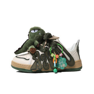 BURCOME Microfiber Leather Slip Resistant Abrasion Resistant Slip Resistant Abrasion Resistant Low top Skateboard Shoes