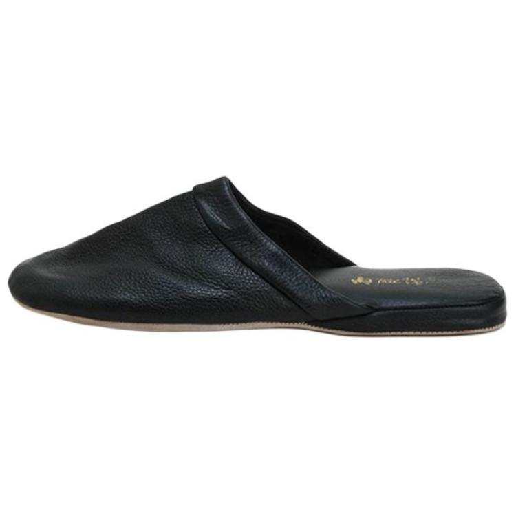 Neiliansheng Genuine Leather Sole Closed Toe Slippers Men's