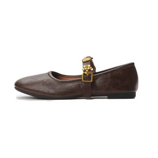 AFJI Chunky Heel Mary Jane Shoes Women's