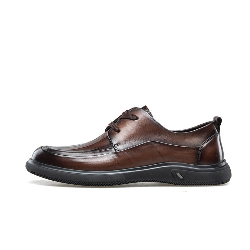 KANGNAI Casual Leather Shoes Men's Low Top
