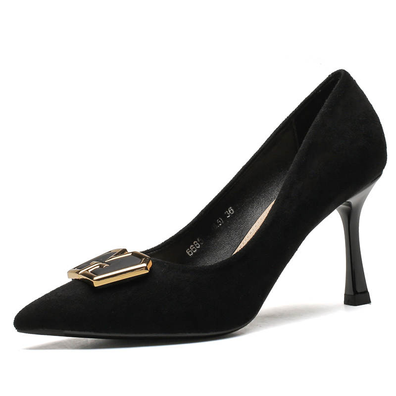 ZUOMILUO Slim Heel High Heels Women's Black