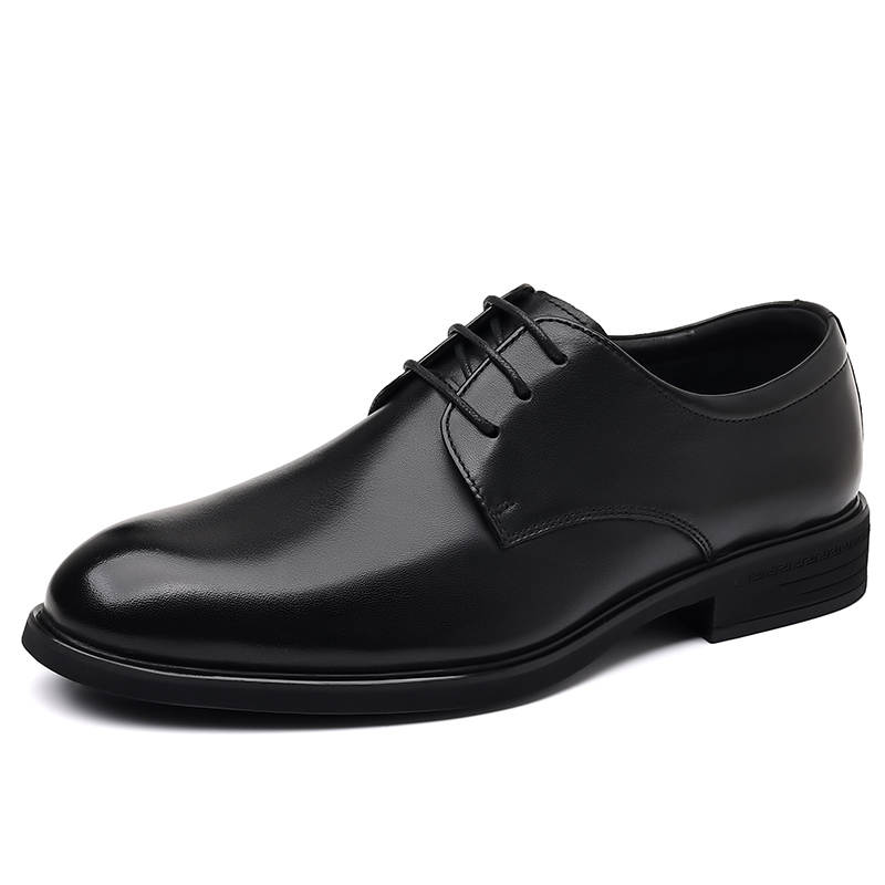 SHUPATE Cow Leather Dress Shoes Men's Black
