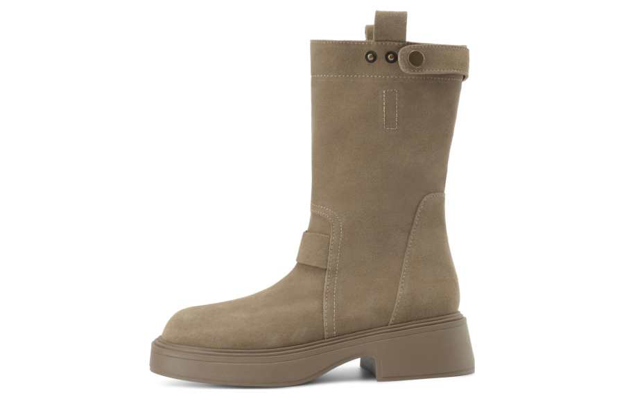 BOERDIQI Top Grain Cow Leather Ankle Boots 5CM Women's