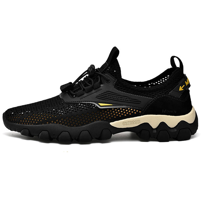WENNAI Mesh Casual Shoes Men's Black
