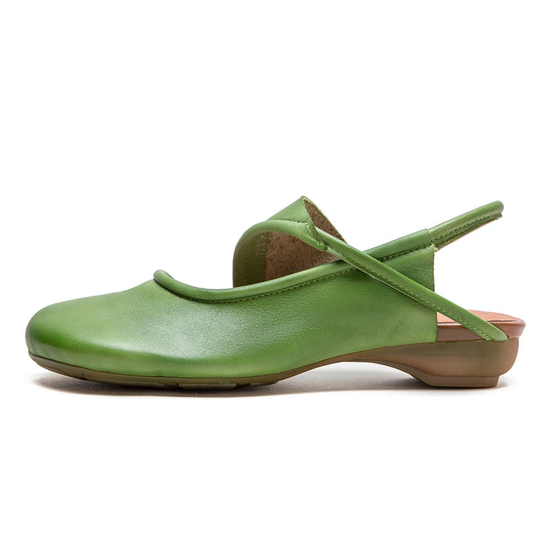 JIEZHOU Top Grain Cow Leather Casual Shoes Women's