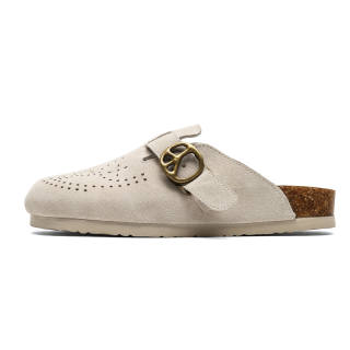MPZY Closed Toe Slippers Unisex Beige Gray