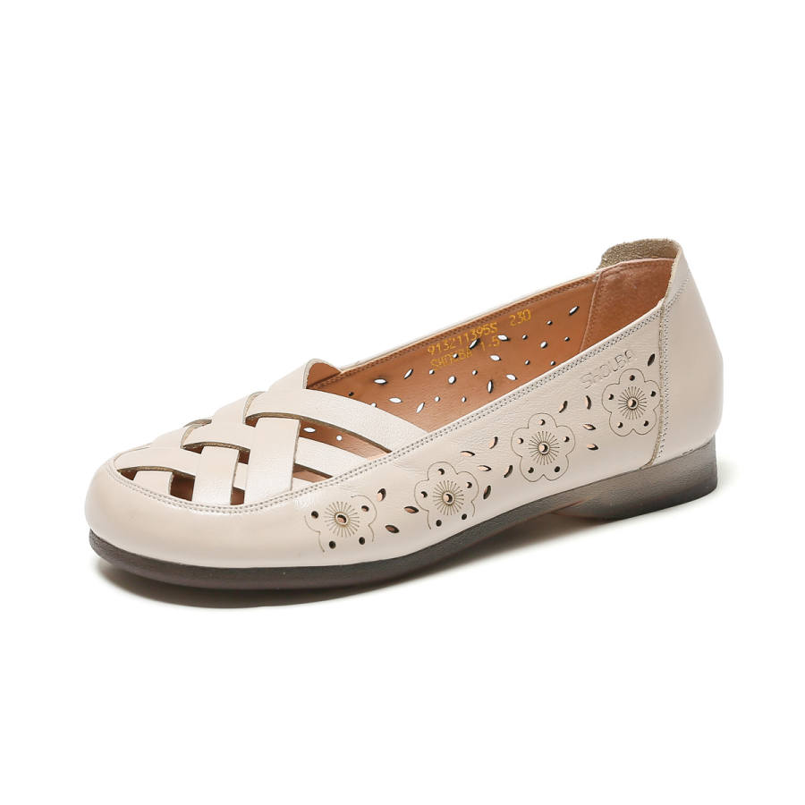 SHOUBA Cow Leather Casual Shoes Women's