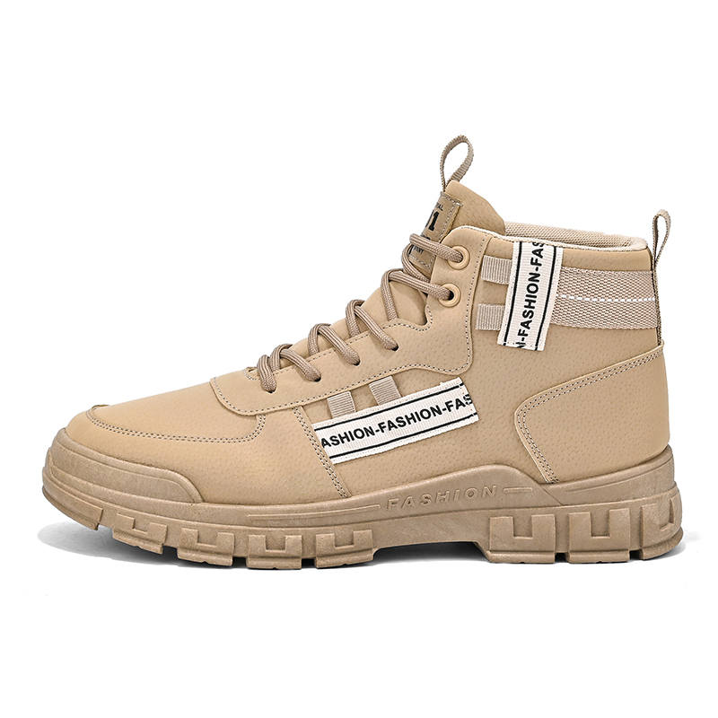 GONGNIUMEILI PU Short Combat Boots Men's