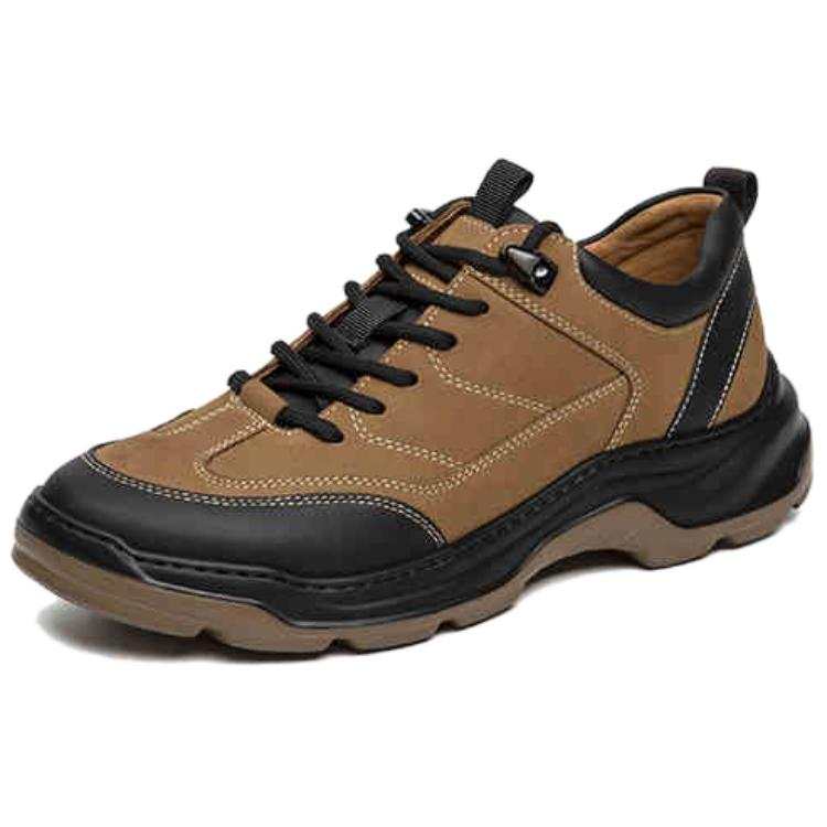 Satchi Top Grain Cow Leather Casual Shoes Men's Khaki