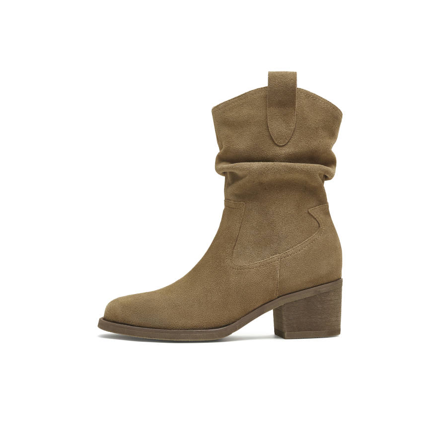Teenmix Wild Collection Cow Split Leather Ankle Boots Women's