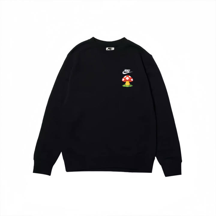 Nike Nike Sweatshirts Men's Black Crew Neck Moderate Regular