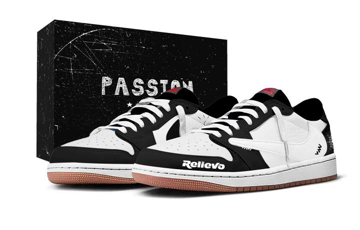 Jordan Travis Scott x Jordan Air Jordan 1 CHAOYIN, Hook Low Box Abrasion Resistant Abrasion Resistant Low top