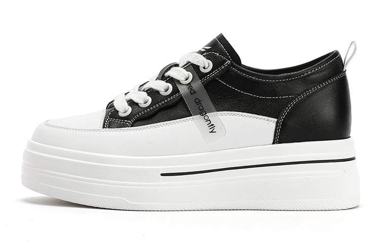 RED DRAGONFLY Abrasion Resistant Height Increasing Abrasion Resistant Height Increasing Low top Skateboard Shoes 5.5cm