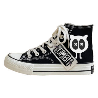 A&M Abrasion Resistant Waterproof And Breathable Lightweight High top Canvas Shoes Unisex Black