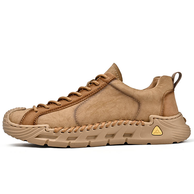 Laoks Men's Casual Shoes Men's Low Top Khaki/Black
