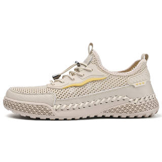 DAISHUTOU Cow Leather Breathable Low top Casual Shoes Unisex