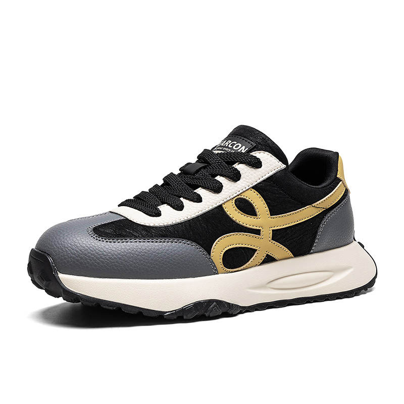 YEARCON Casual Shoes Men's Low Top Black, Coffee