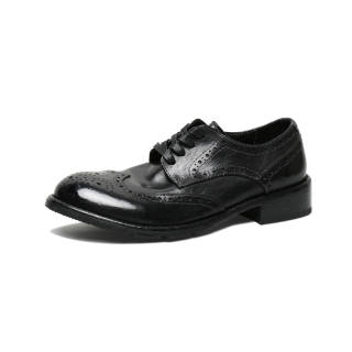 SAINTNJORD Horse Leather Casual Shoes Men's Black