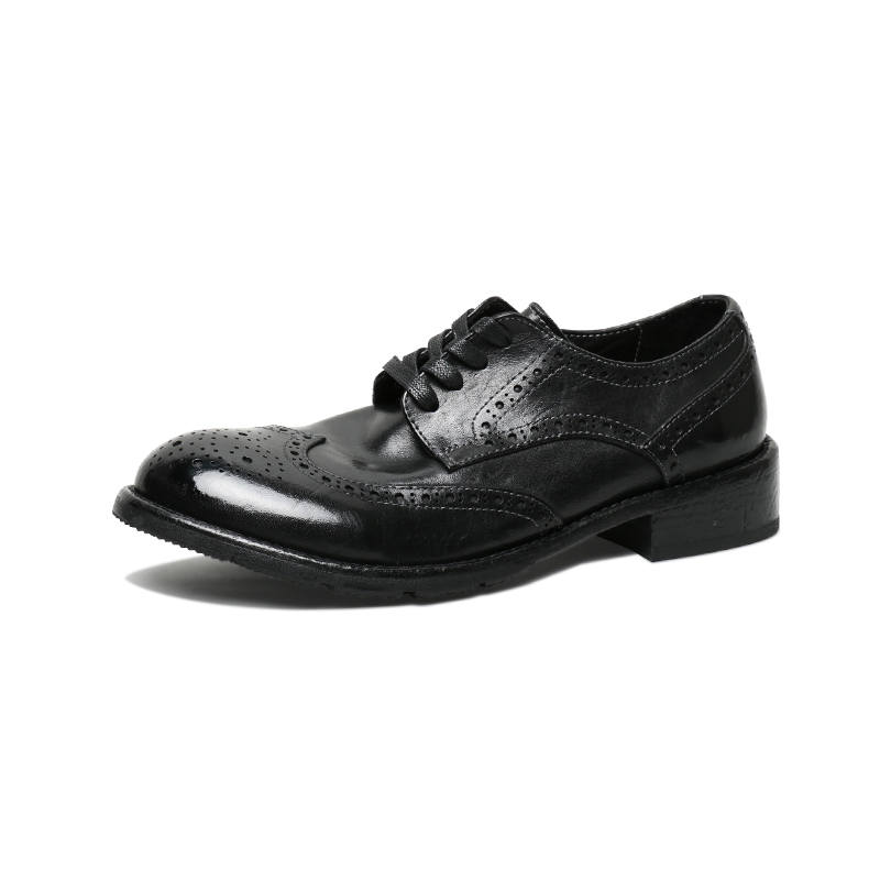 SAINTNJORD Horse Leather Casual Shoes Men's Black