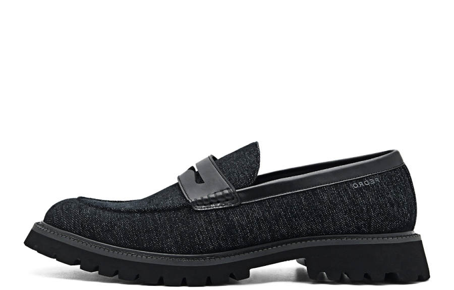 PEDRO Fabric Low top Casual Shoes Men's Black