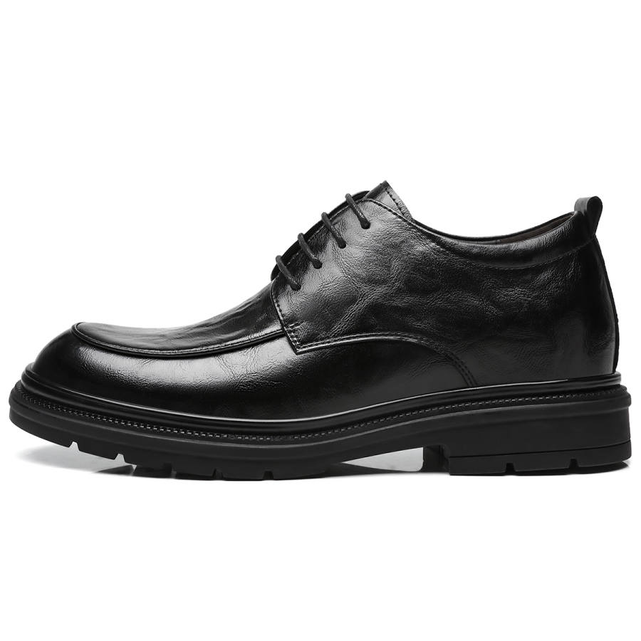 15 MINS Synthetic Leather Casual Shoes Men's Black