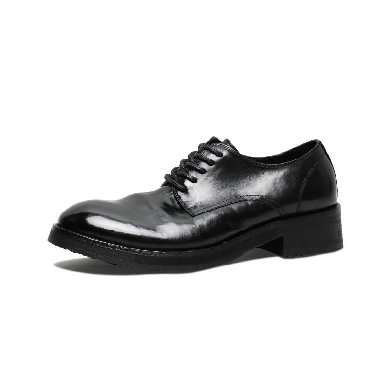 SAINTNJORD Horse Leather Men's Casual Shoes Men's Black
