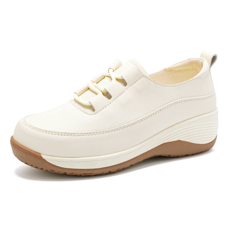 Reivantix Reivanti Microfiber Leather Casual Shoes Women's Beige