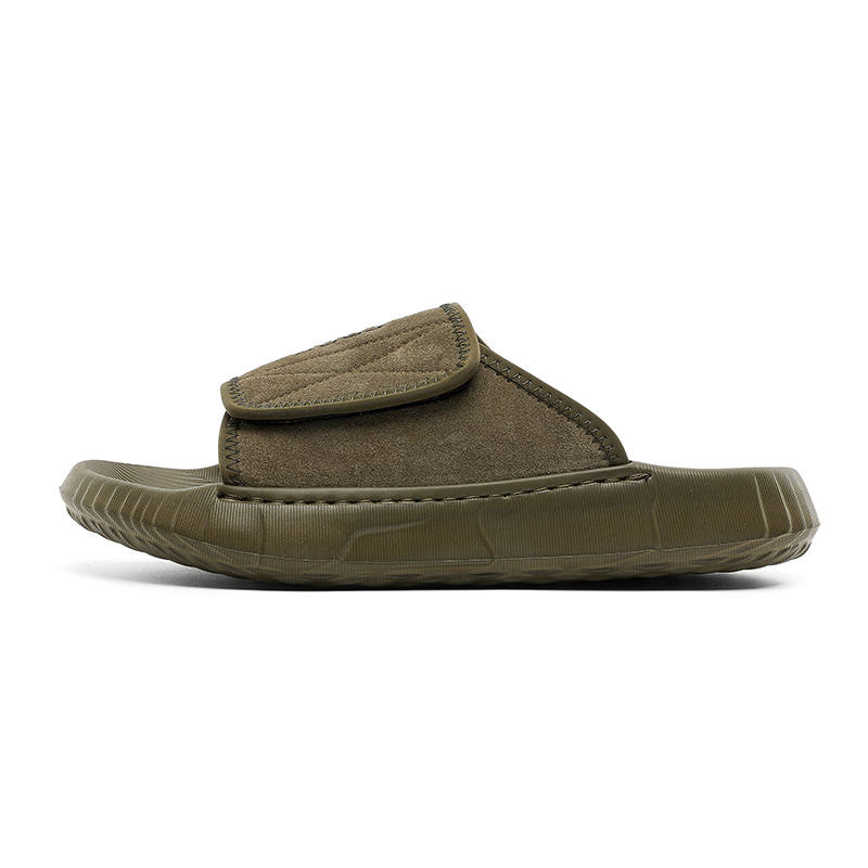 SHUPATE Slip Resistant Odor Resistant Abrasion Resistant Quick Dry Slide Slippers Men's Green