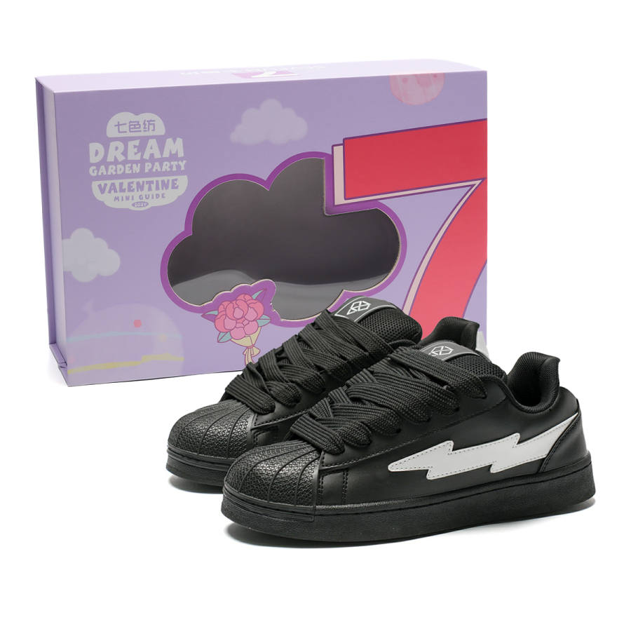 7 SEVFUN Synthetic Leather Low top Skateboard Shoes Unisex Box Included