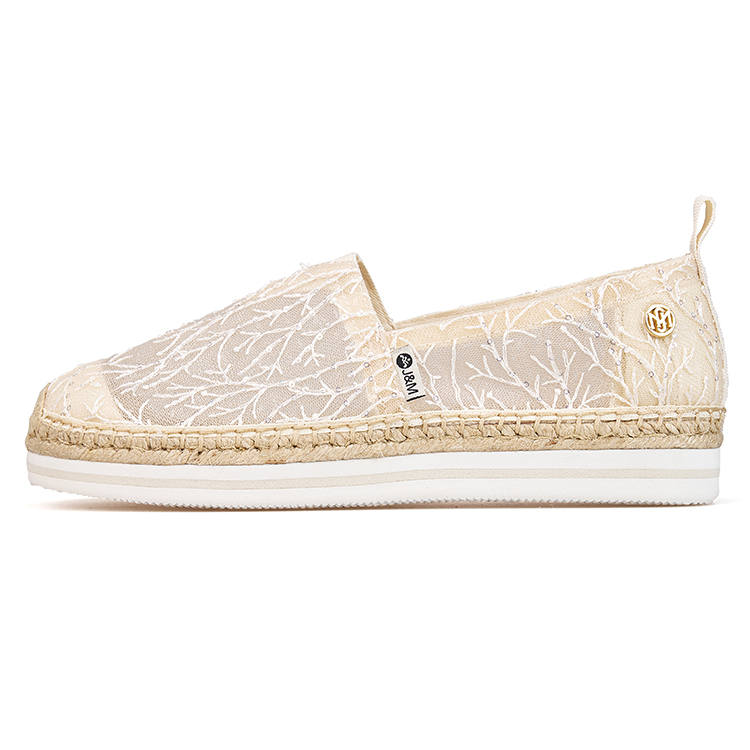Joy&Mario Espadrilles Women's Ecru/Apricot/Black