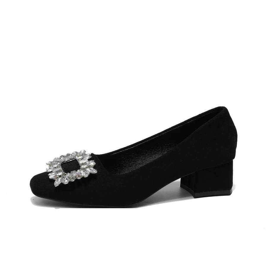XIAOHONGREN Synthetic Leather Casual Shoes Women's Black