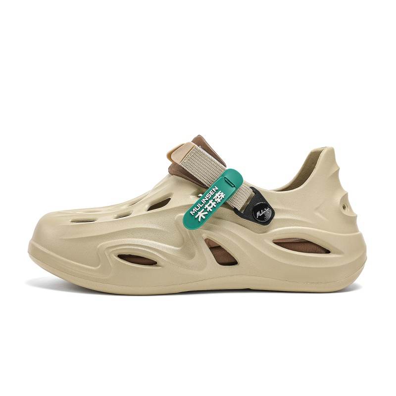 Mulinsen Summer Refreshing Trendy Outerwear Soft Rebound Squashy And Bouncy Feeling Beach Sandals EVA Clogs Men's