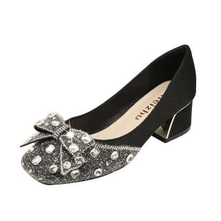 JIUXINGDAO Chunky Heel High Heels Women's