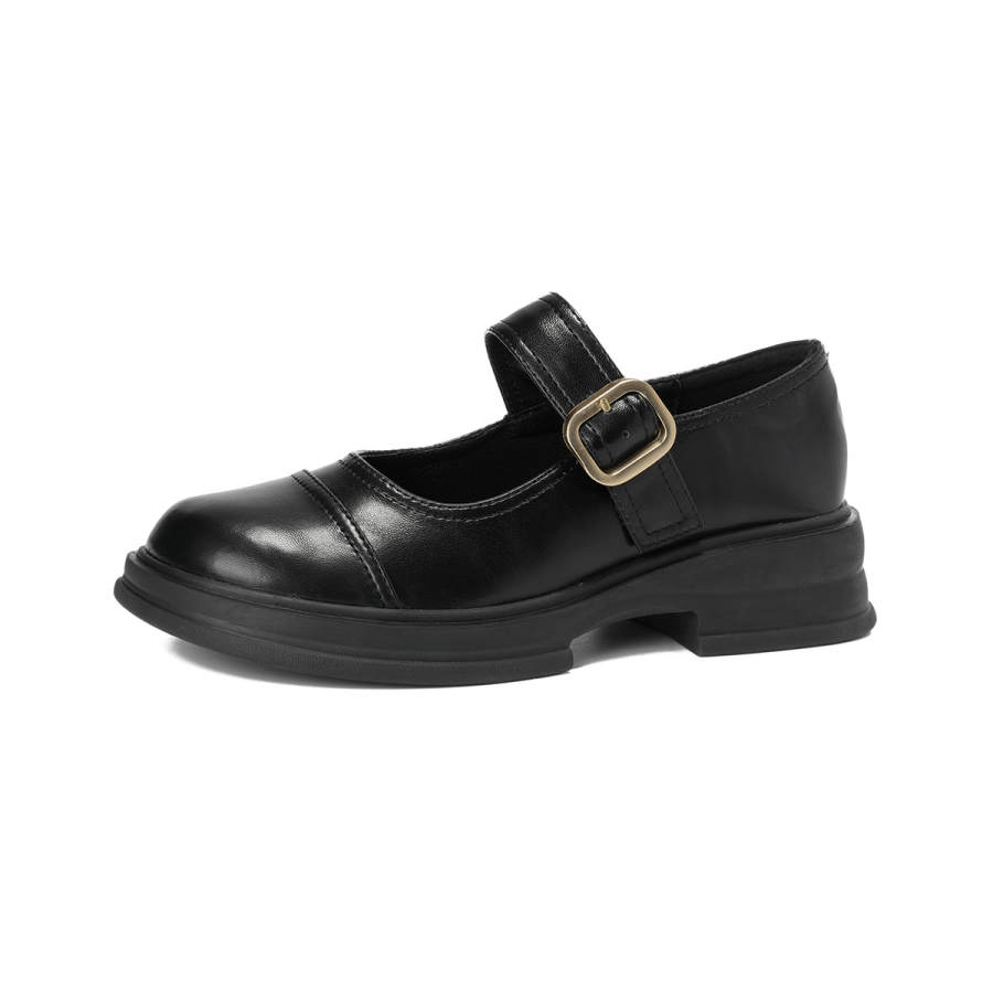 QITUMAUL Chunky Heel Mary Jane Shoes Women's