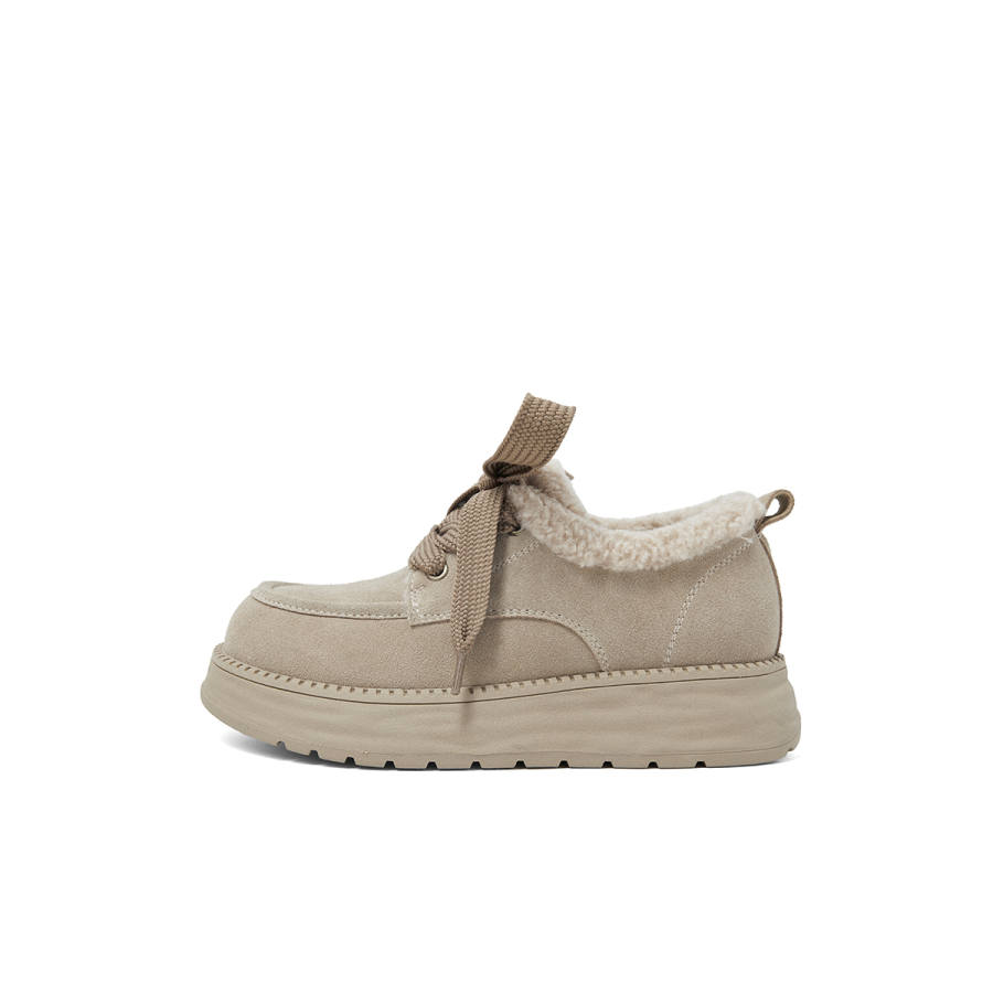 COMELY Suede Abrasion Resistant Short Snow Boots Women's