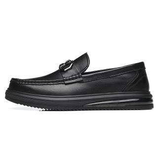 FANKE8°DU Cow Split Leather Casual Shoes Men's Black