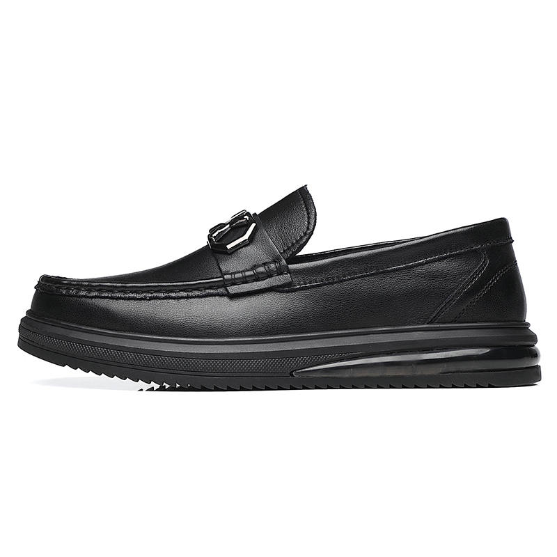 FANKE8°DU Cow Split Leather Casual Shoes Men's Black