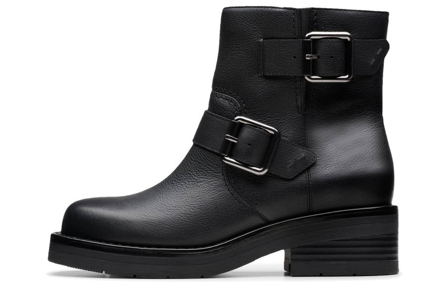 Clarks Cow Leather Ankle Boots Women's Black