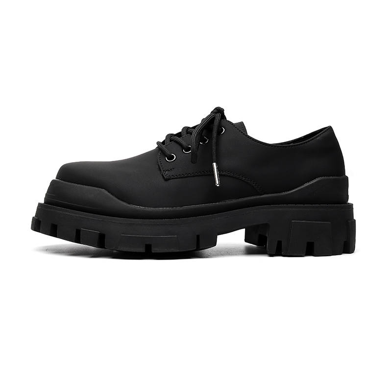 PINYI Microfiber Leather Casual Shoes Men's Black