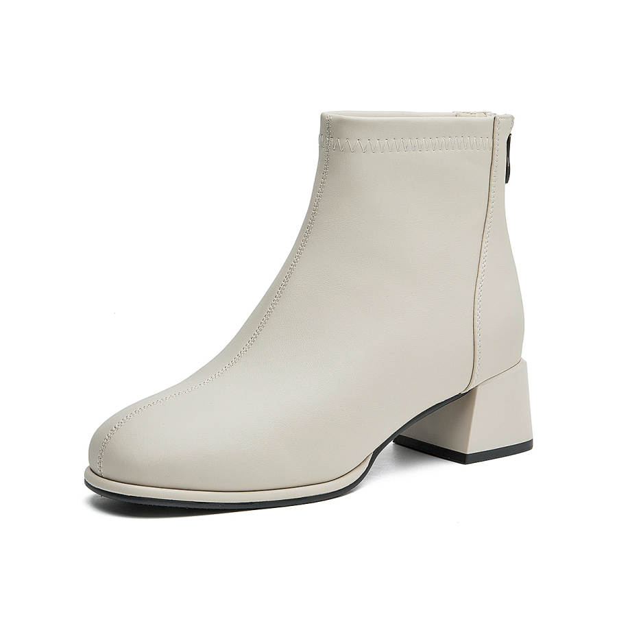 AOKANG AOKANG Ankle Boots Women's Beige