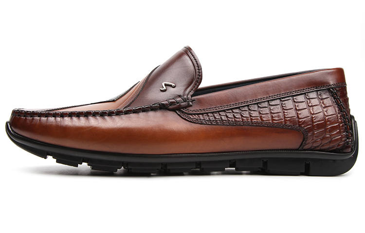Satchi Dress Shoes Men's Low Top Brown