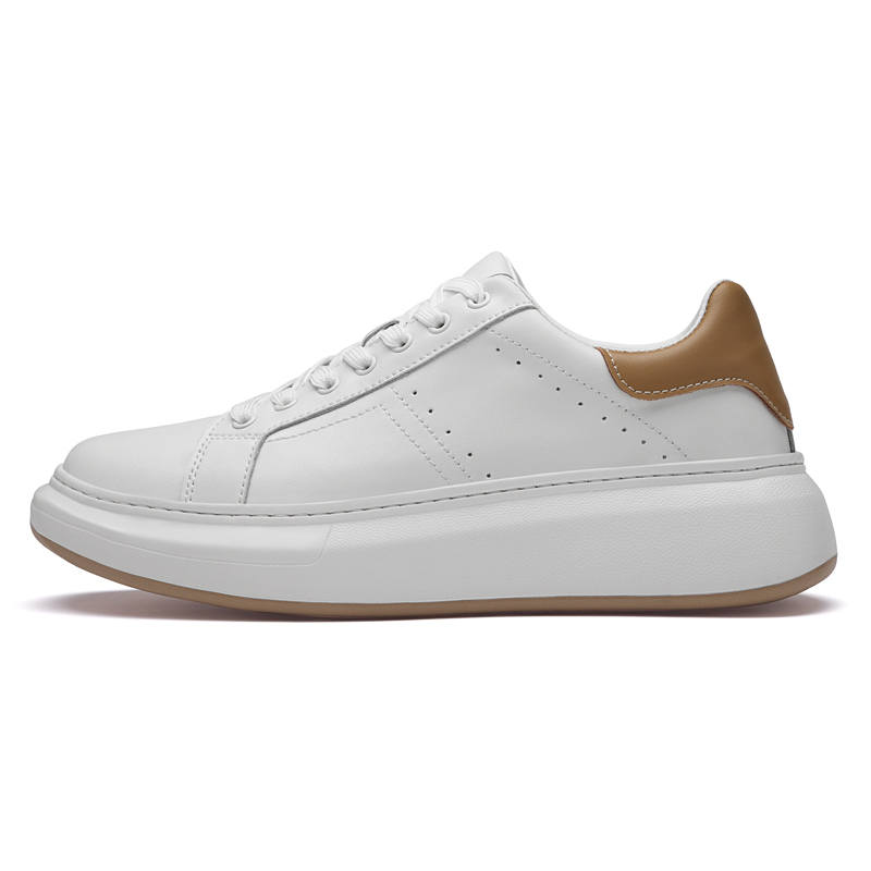 YIMINU Cow Split Leather Abrasion Resistant Lightweight Wear resistant And Lightweight Low top Skateboard Shoes Men's