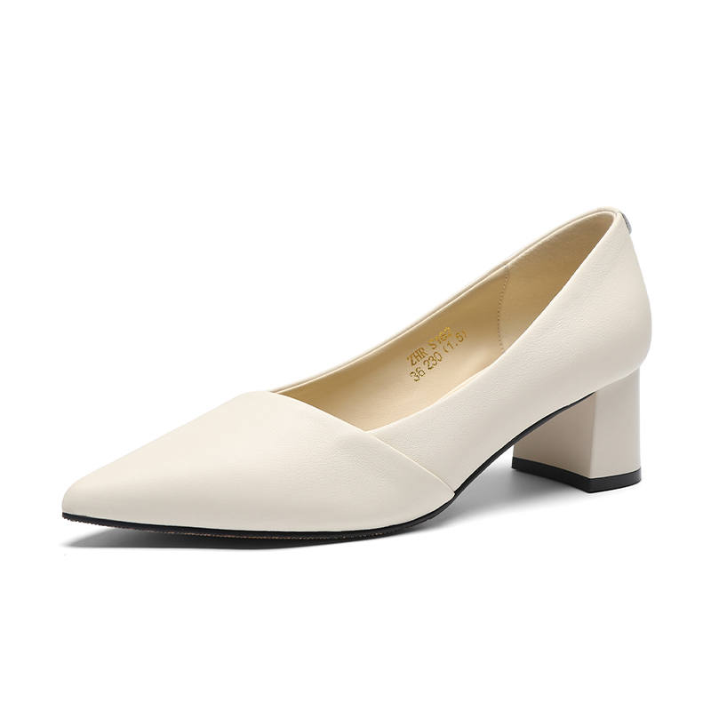 ZHR Top Grain Cow Leather Women's Casual Shoes 5CM Women's